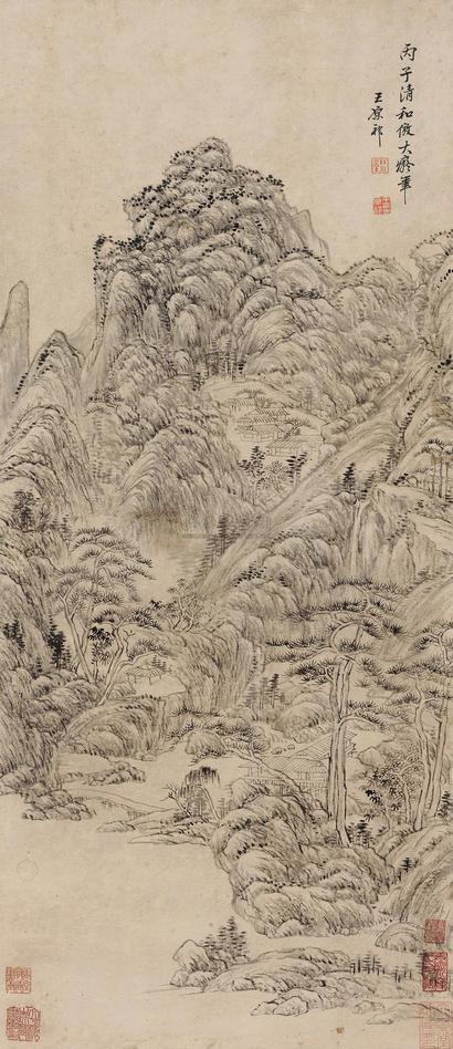 王原祁 仿大痴山水 立轴
