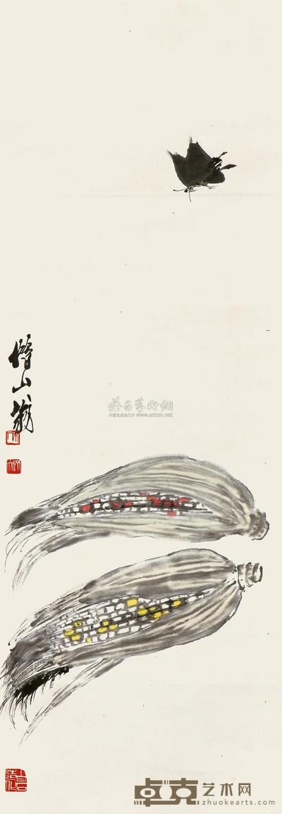 齐白石 夏味 立轴 87×30.6cm