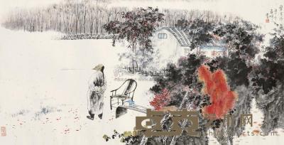 王明明 1990年作 曹雪芹 镜框 125.8×69.2cm