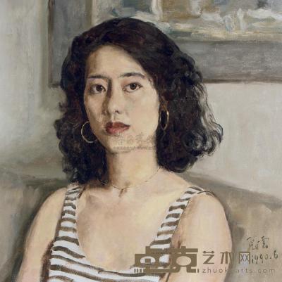 杨飞云 1990年作 收藏家的女友 50×50cm