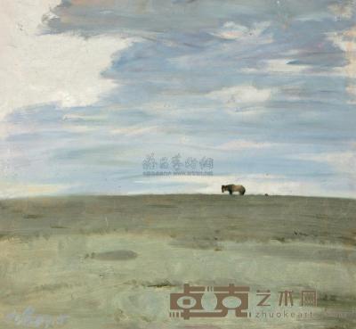 吴小昌 1987年作  微风 44×40cm