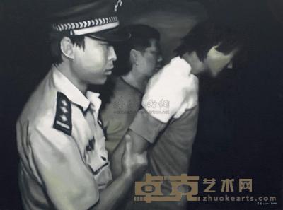 李威 2006年作 长发青年 150×200cm