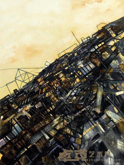 陈闪 2009年作 闪城12号 160×120cm