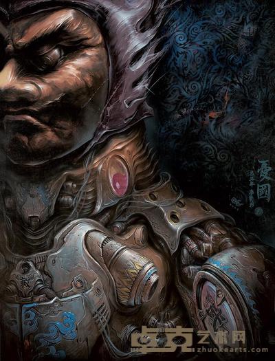 李赞 2009年作 忧国1 160×120cm