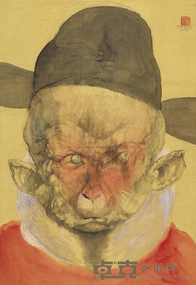 邱炯炯 2009年作 猴子 57×39cm