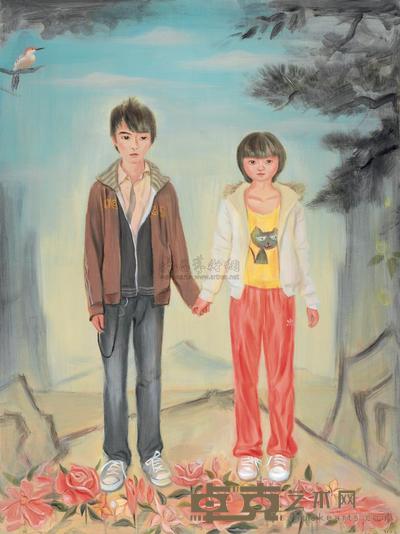黄鹤 2010年作 山楂树之恋 185×140cm