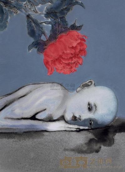 汤南南 2010年作 不能命名的人 27×39cm