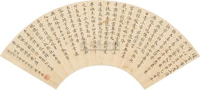 钱谦益 楷书灵飞经 扇面