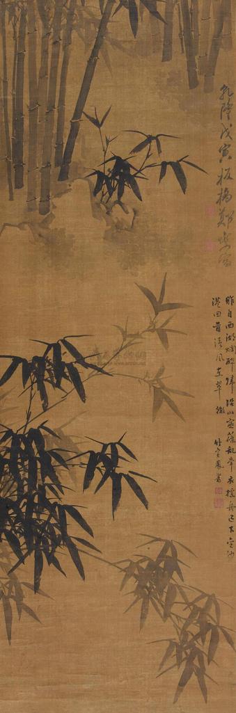 郑燮 1788年 墨竹 立轴