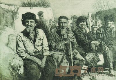 集市小憩 34×50