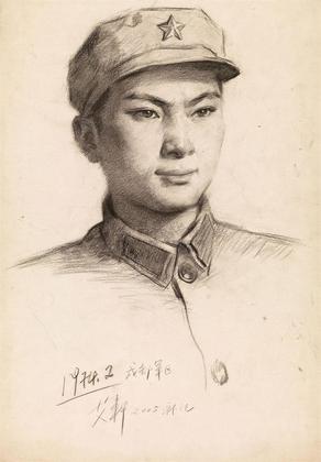 艾轩 1974年作 成都军人