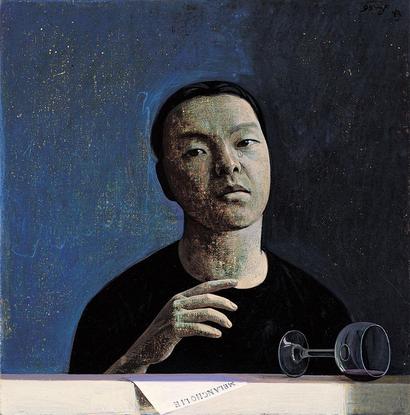 刘野 1999年作 忧郁（自画像）
