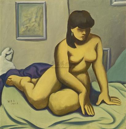 王易罡 1985年作 画室里的女人体