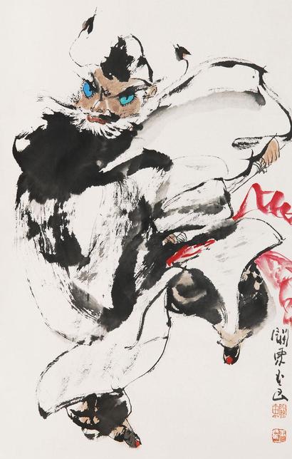 关玉良 钟馗 立轴