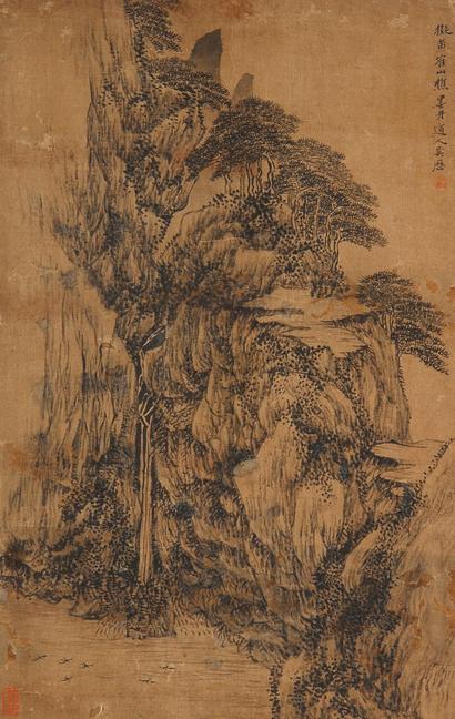 吴历 山水 立轴