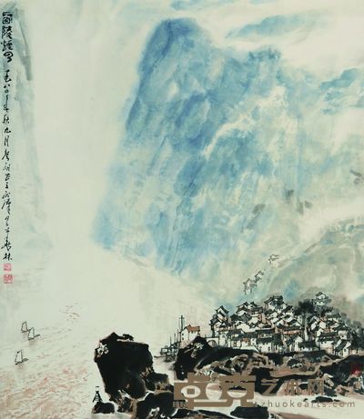 西陵烟云 80×69