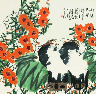 花鸟 69×68