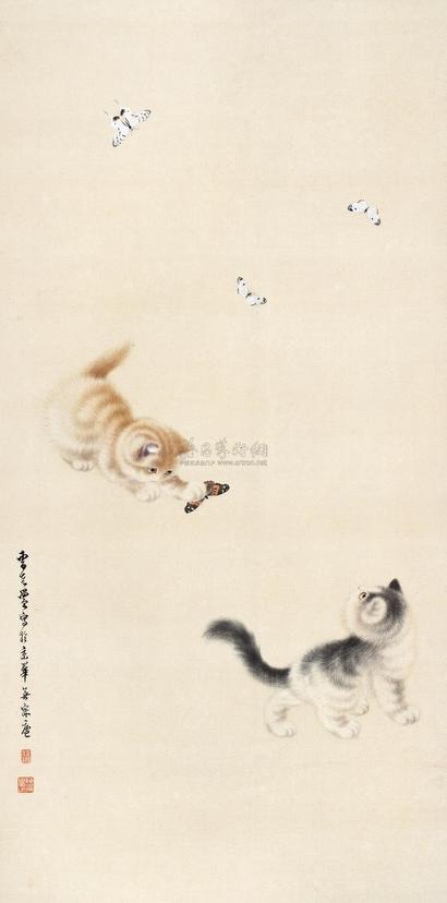 曹克黉 耄耋图 立轴