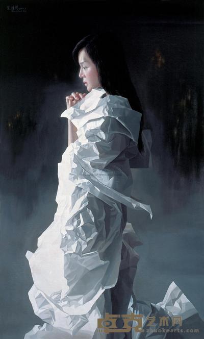 曾传兴 2006年作 纸新娘·祈之四 150×90cm