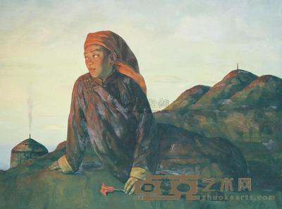 苏新平 2001年作 向远方眺望 97×130cm