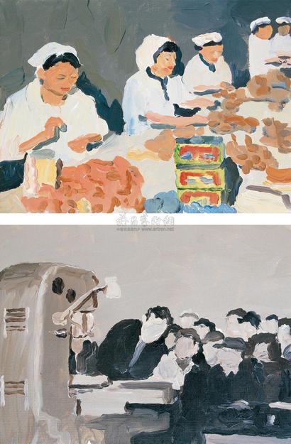 仇晓飞 2007年作 女工/机器
