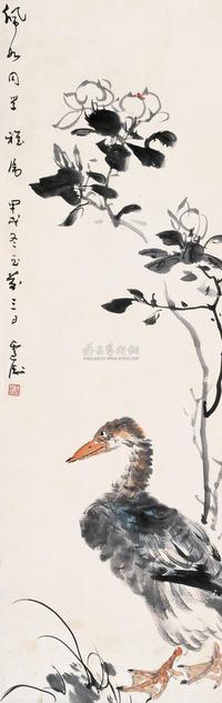 王雪涛 1934年作 花鸟 立轴