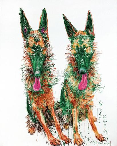 周春芽 2008年作 我们是TT 我们是愤青