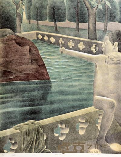韦嘉 2001年作 鸟语 （两幅选一） 65×51cm×2
