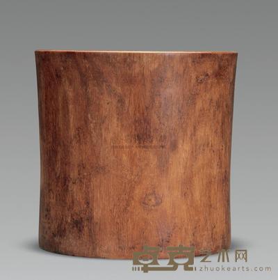 清 黄花梨大笔筒 28.6cm