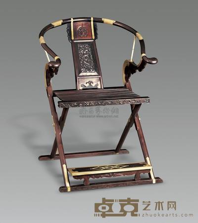 现代 阴沉木交椅 106×76cm