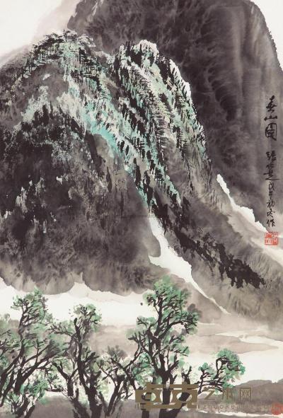 张仁芝 1978年作 春山图 立轴 68×46cm