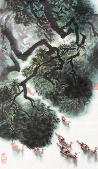 贾又福 1979年作 江南小景 镜心