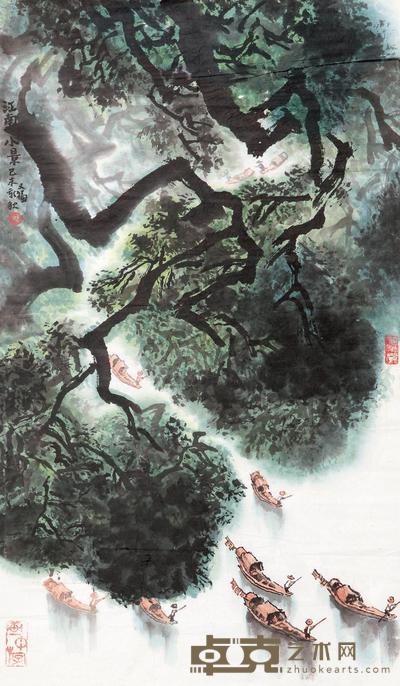 贾又福 1979年作 江南小景 镜心 75×45cm