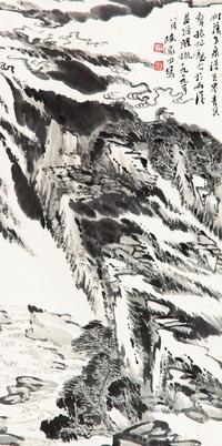 陆俨少 山水 立轴