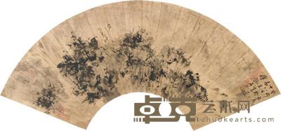 傅抱石 1963年作 山水扇面 镜心 长55cm
