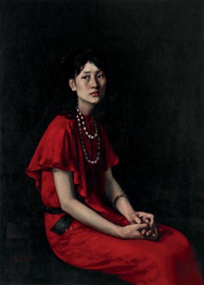 杨飞云 1985年作 红裙子