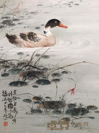 容大块 荷塘清趣 立轴 82×60cm
