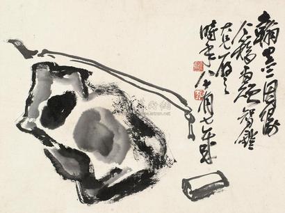 王个簃 1984年作 翰墨因缘 镜心
