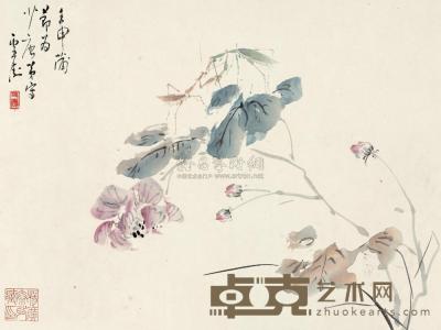 王雪涛 1932年作 花卉草虫 镜心 29.5×39.5cm