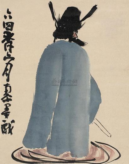 陈子庄 1964年作 钟馗 镜心