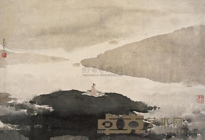 傅抱石 1963年作 平沙落雁 镜心 41.5×61cm