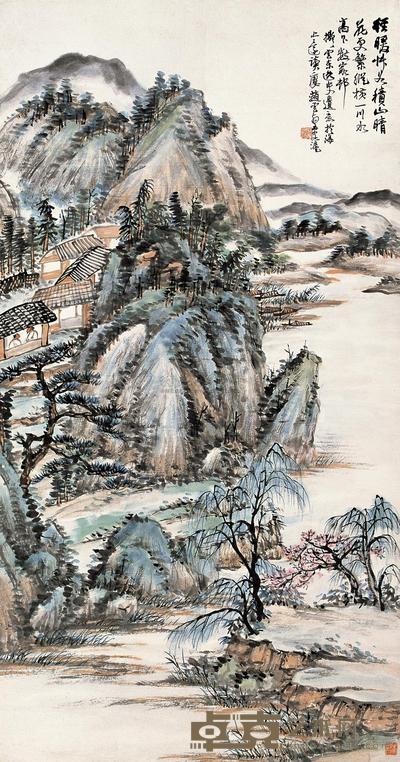 赵云壑 晴山图 镜心 105×55.5cm