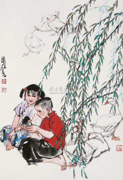 史国良  童心 镜心