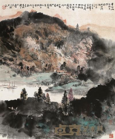 宋玉麟 1988年作 牛首山风景 镜心 73×61cm