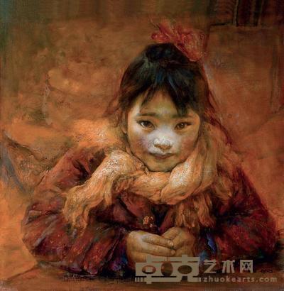 刘德润 2005年作 小妹 72.5×72.5cm