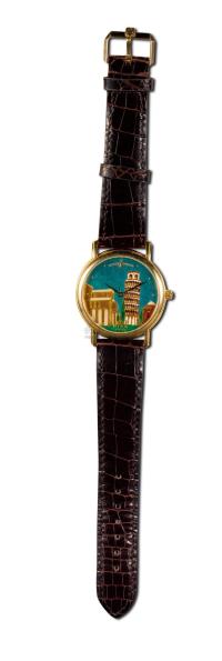 70年代 雅典珐琅盘18K金自动男装腕表