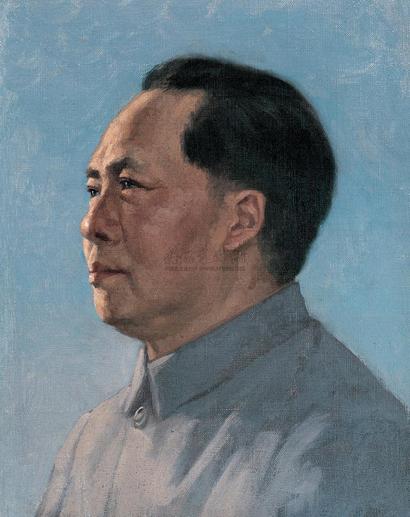 李宗津 50年代 毛泽东像