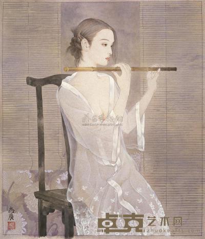 焦志广 2010年作 笛韵之一 镜心 73.5×63cm