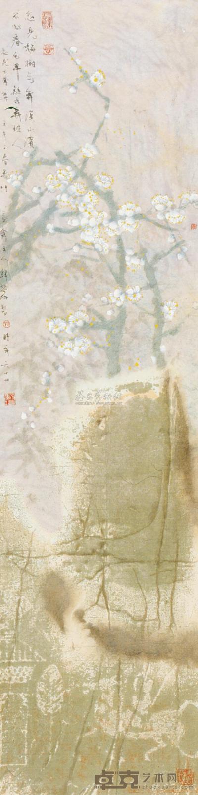 韩黎坤 2002年作 江南春意 镜心 143.5×36cm