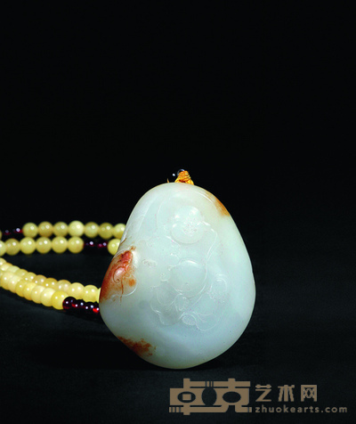 和田白玉 心中有佛 